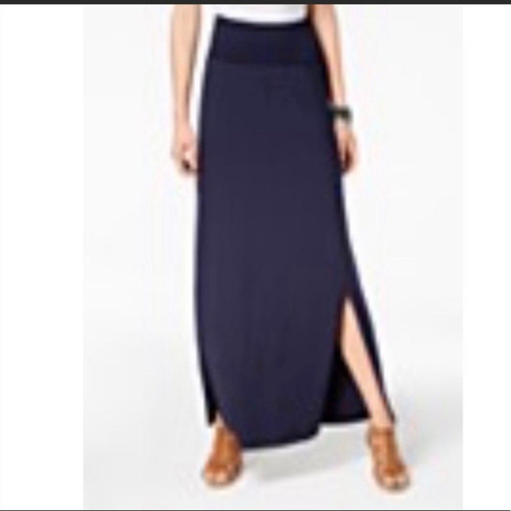 Style & Co - Smocked -Comfort Waist Maxi Skirt